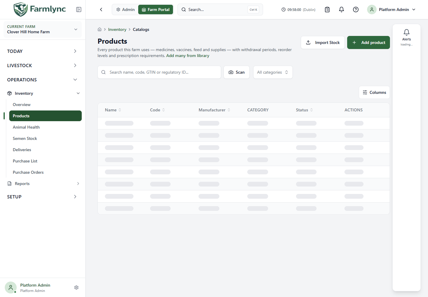 Product catalogue and search controls